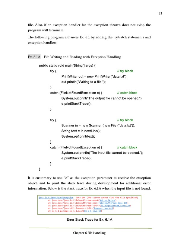 Java Programming: Basics to Advanced Concepts Advanced Programming Workshop - Page 53